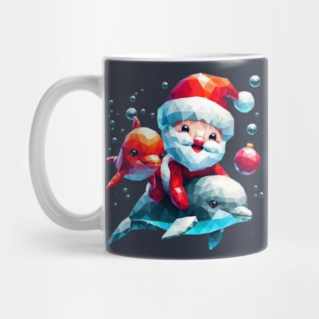 Baby Santa with Dolphin i by fadinstitute